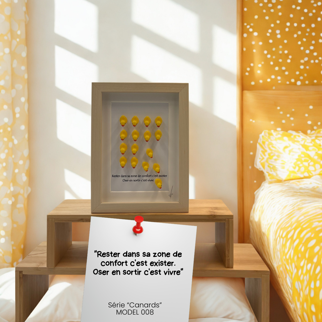 CANARDS MODEL 008 "Rester dans sa zone de confort c'est exister. Oser en sortir c'est vivre"
Model 008 – Image 1