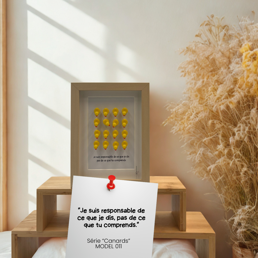 CANARDS MODEL 011 "Je suis responsable de ce que je dis, pas de ce que tu comprends."
Model 011 – Image 1