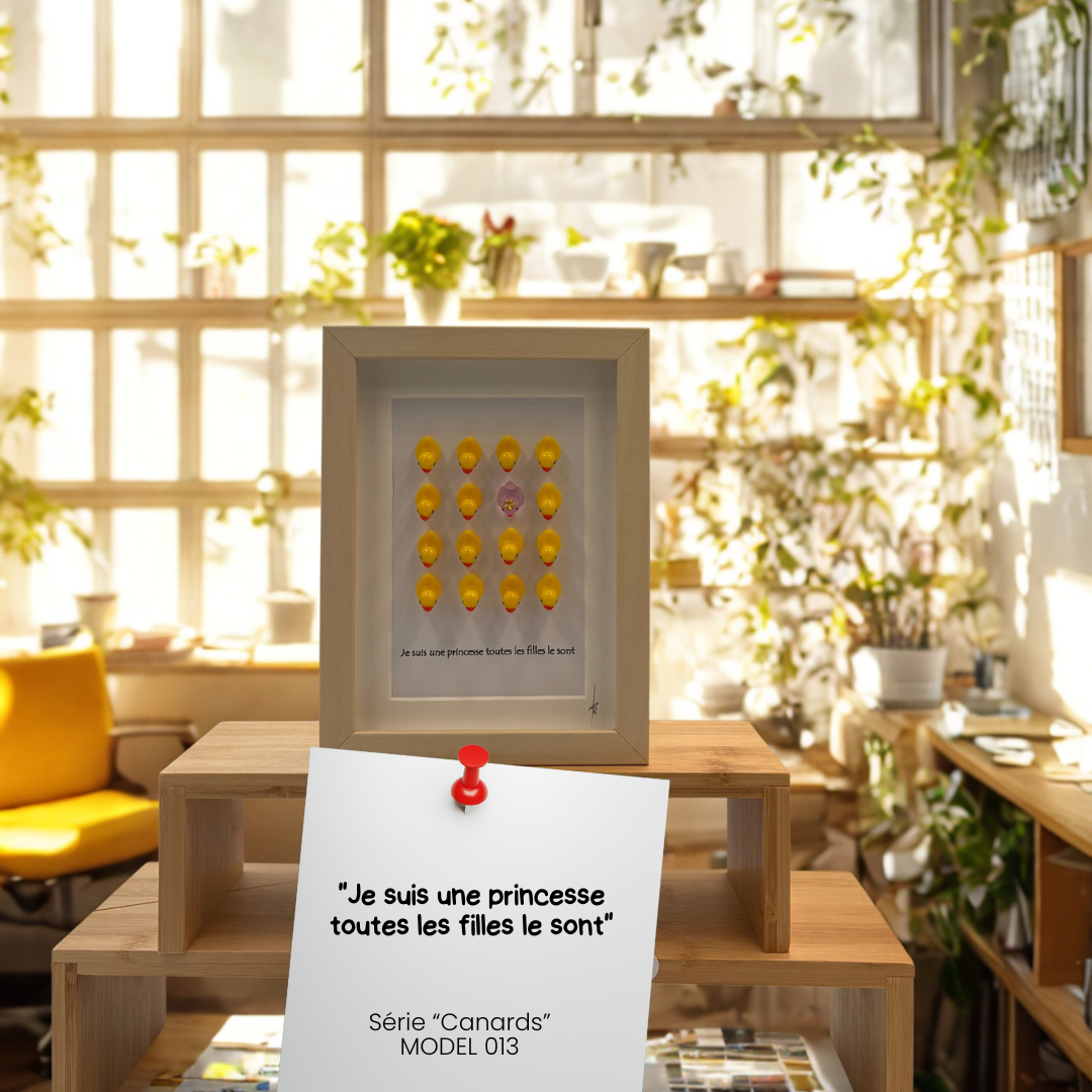 CANARDS MODEL 013 "Je suis une princesse toutes les filles le sont"
Model 013 – Image 1