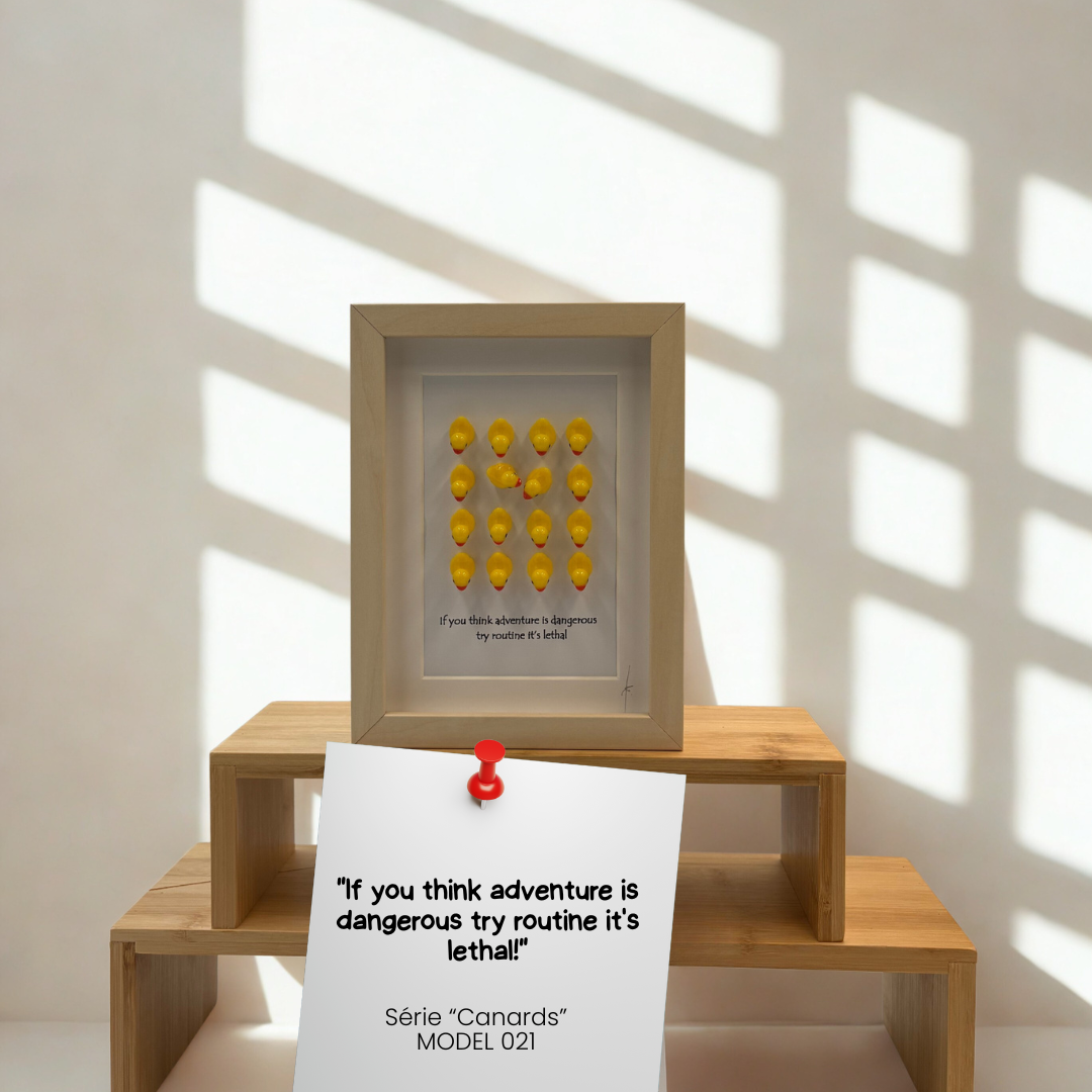 CANARDS MODEL 021 "If you think adventure is dangerous try routine it's lethal!"
Model 021 – Image 1