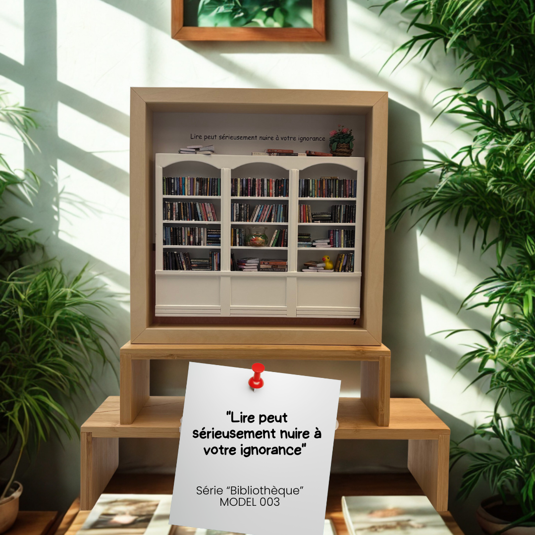Model 003 "Lire peut sérieusement nuire à votre ignorance" Model 003 – Image 1