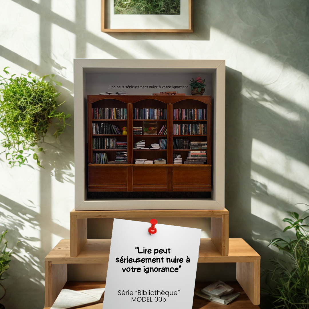 Model 005 "Lire peut sérieusement nuire à votre ignorance" Model 005 – Image 1
