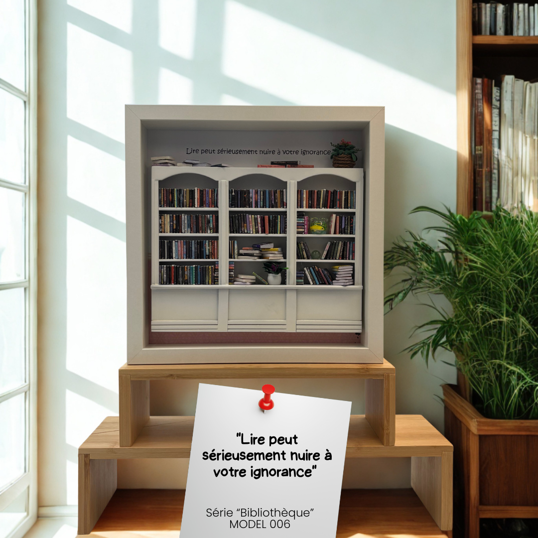 Model 006 "Lire peut sérieusement nuire à votre ignorance" Model 006 – Image 1