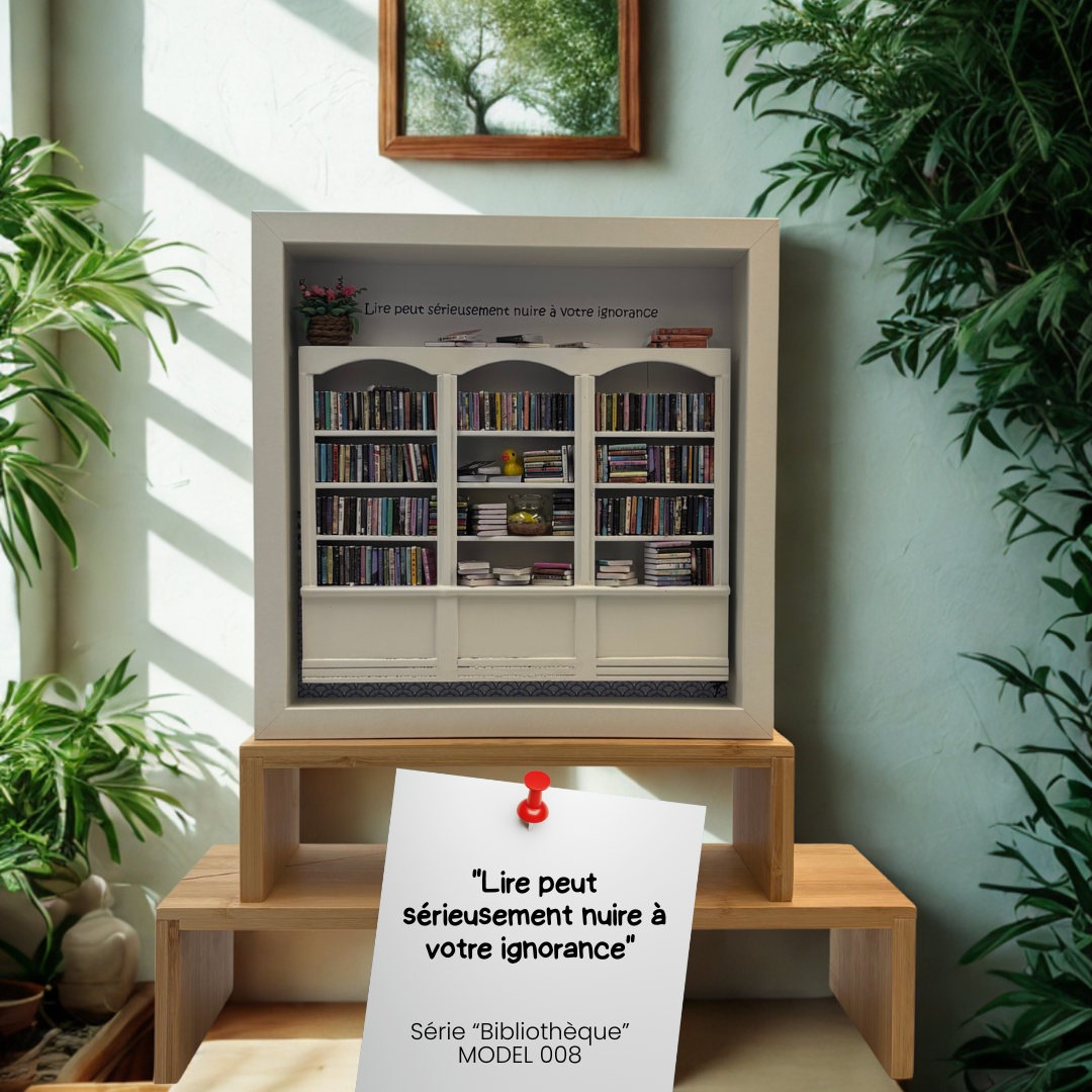 Model 008 "Lire peut sérieusement nuire à votre ignorance" Model 008 – Image 1