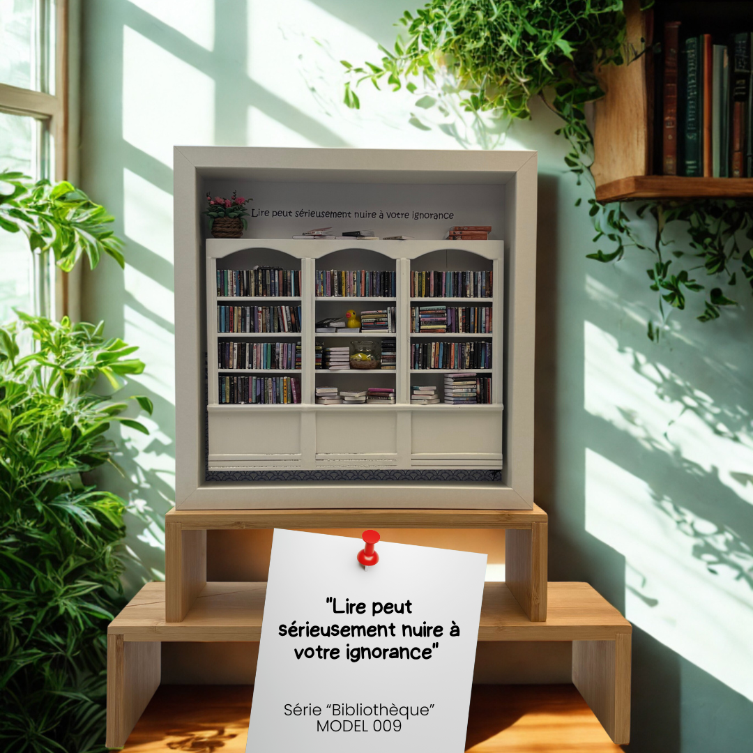 Model 009 "Lire peut sérieusement nuire à votre ignorance" Model 009 – Image 1